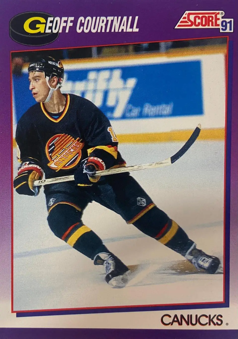 Карточка Geoff Courtnall - Джефф Куртнолл Vancouver Canucks - Ванкувер НХЛ/NHL