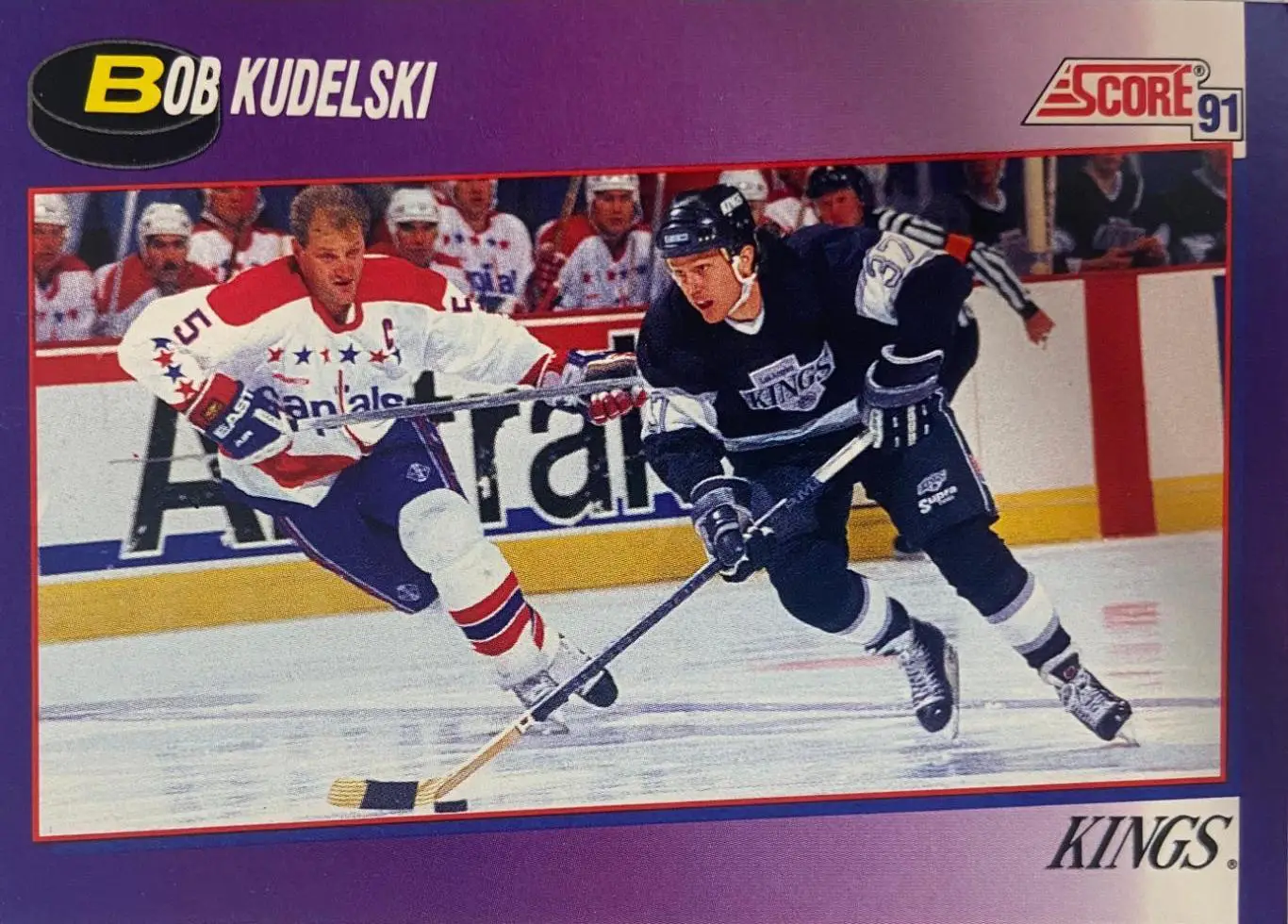 Хоккей. Карточка Bob Kudelski - Боб Кудельски Los Angeles Kings - Кингз НХЛ/NHL