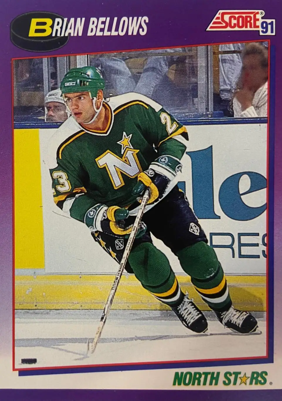 Хоккей Карточка Brian Bellows-Брайан Беллоуз Minnesota North Stars/Миннесота НХЛ