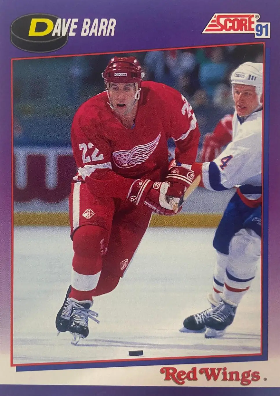 Карточка Dave Barr-Дэйв Барр Detroit Red Wings-Детройт, Авангард НХЛ/NHL, КХЛ
