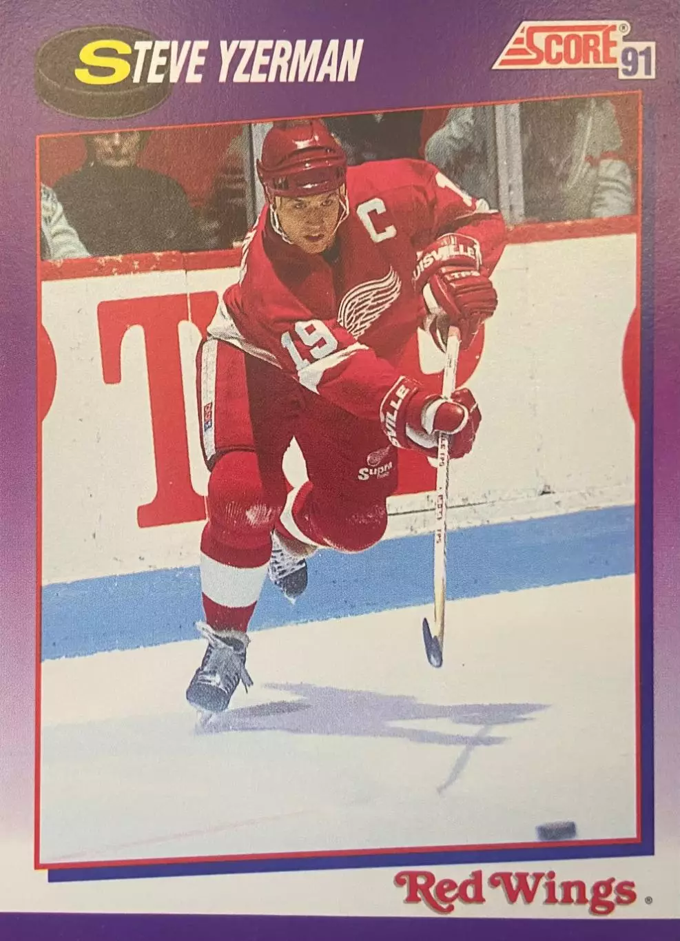 Хоккей. Карточка Steve Yzerman - Стив Айзерман Detroit Red Wings-Детройт НХЛ-NHL