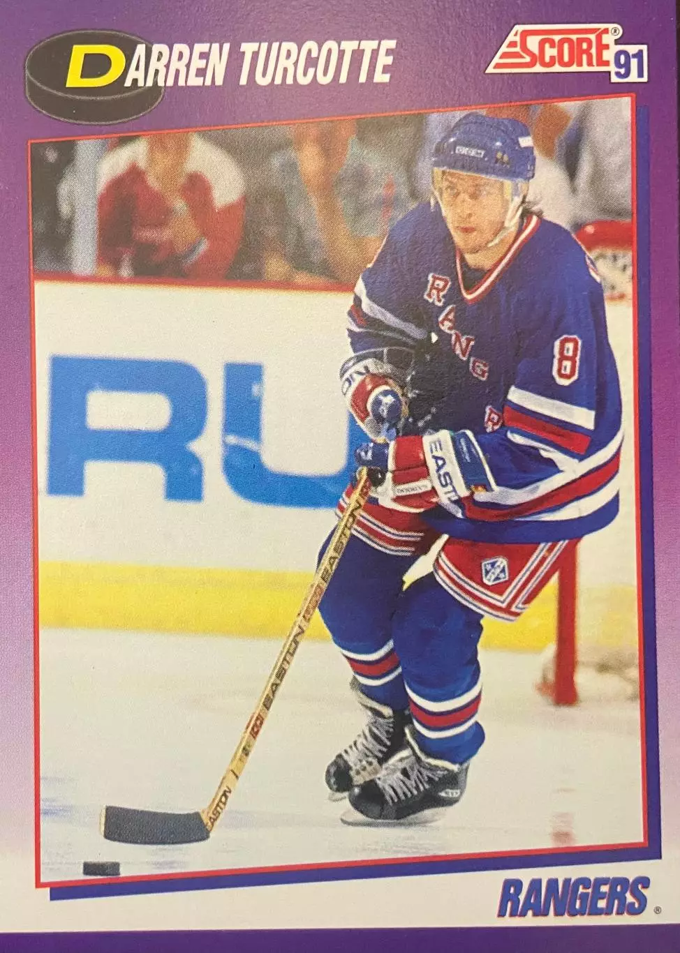 Хоккей Карточка Darren Turcotte-Даррен Тэркотт New York Rangers/Нью-Йорк NHL/НХЛ