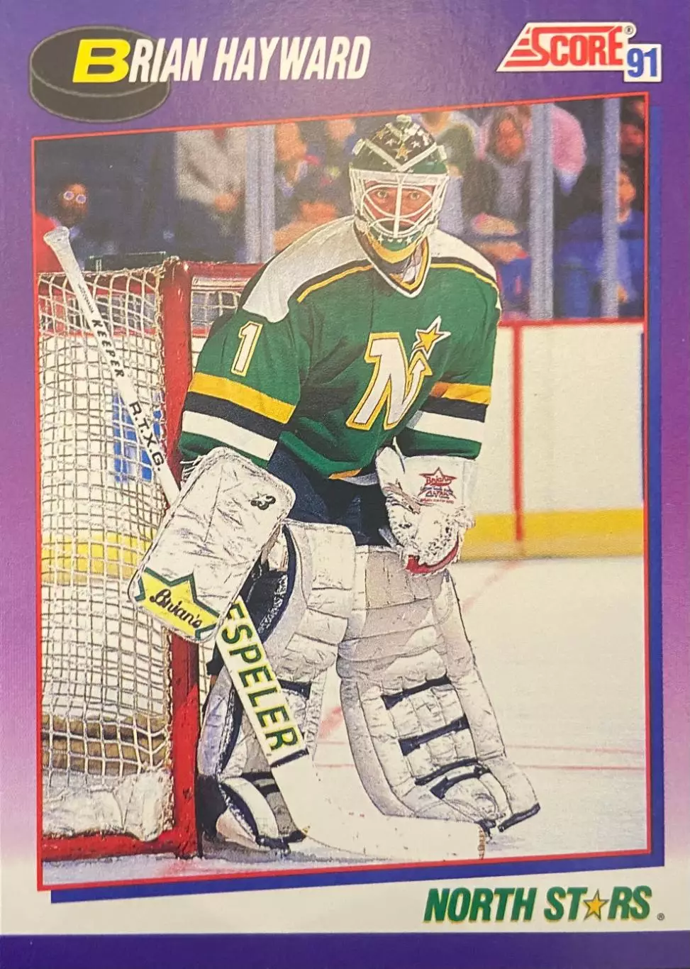 Хоккей. Карточка Brian Hayward - Брайан Хэйуорд Minnesota North Stars НХЛ/NHL