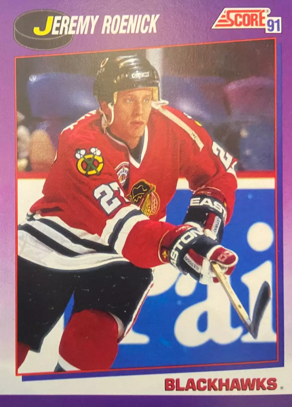 Хоккей. Карточка Jeremy Roenick-Джереми Реник Chicago Blackhawks-Чикаго, НХЛ/NHL