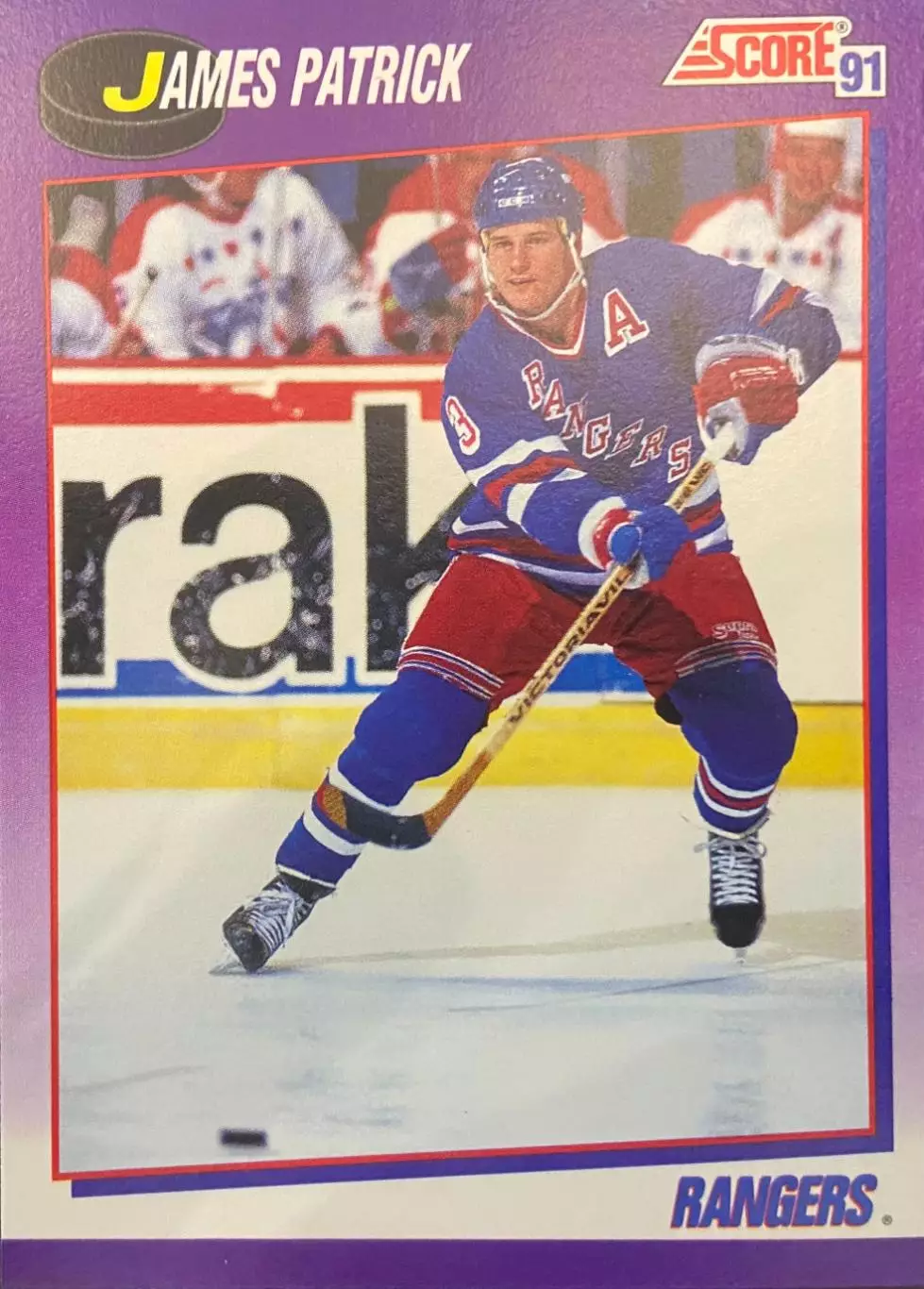 Карточка James Patrick-Джеймс Патрик New York Rangers/Нью-Йорк Рейнджерс NHL/НХЛ