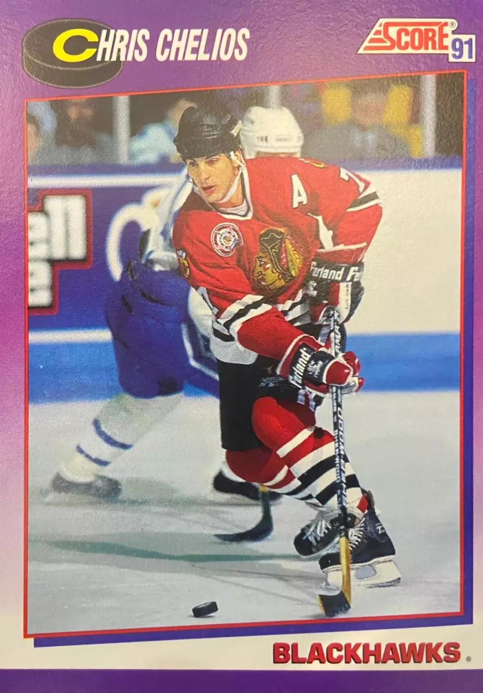 Хоккей. Карточка Chris Chelios-Крис Челиос Chicago Blackhawks - Чикаго НХЛ/NHL