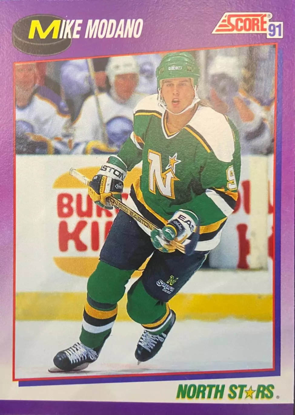 Хоккей. Карточка Mike Modano-Майк Модано Minnesota North Stars-Миннесота НХЛ/NHL