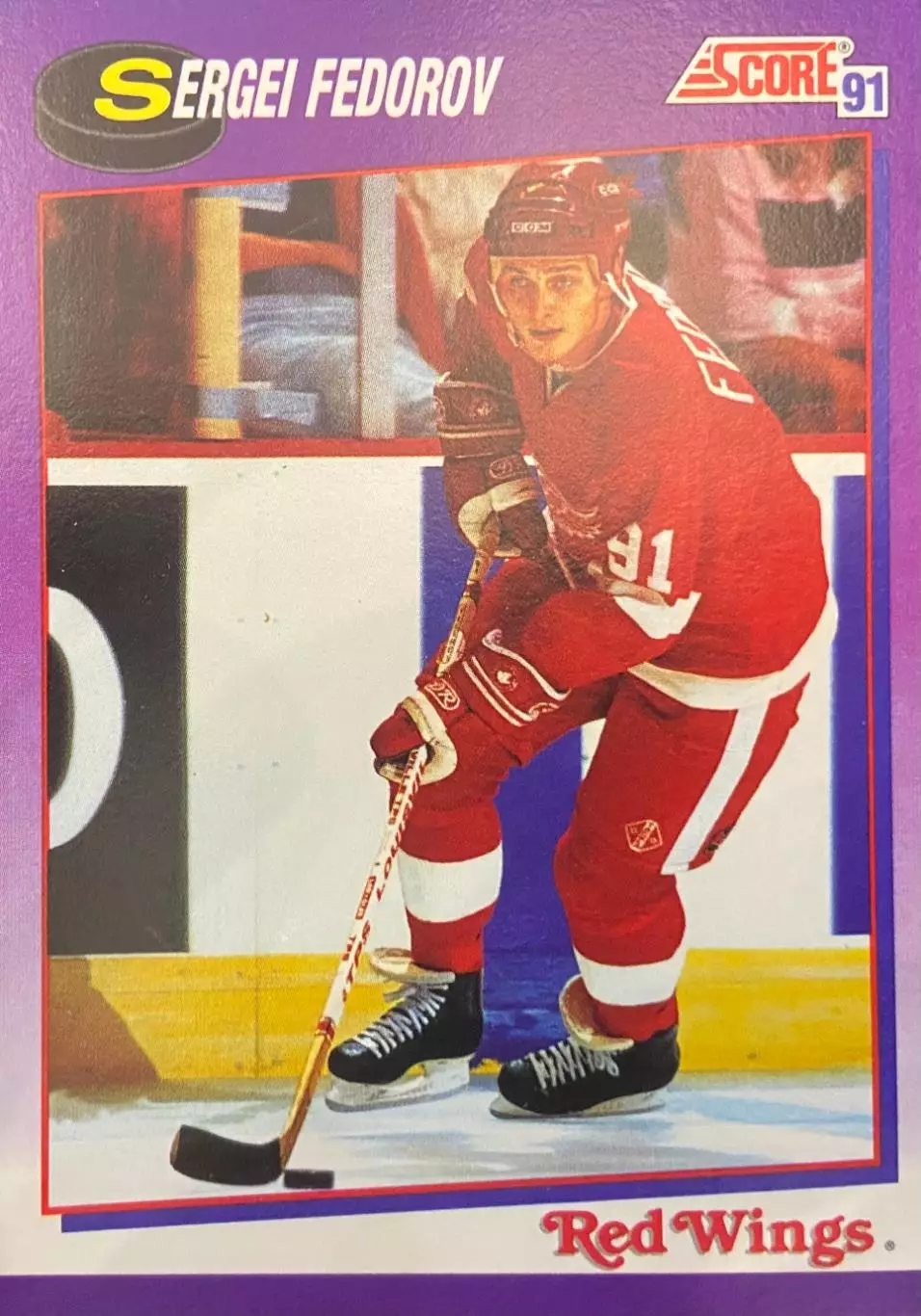 Хоккей. Карточка Сергей Федоров Детройт, Металлург Магнитогорск, ЦСКА Москва НХЛ