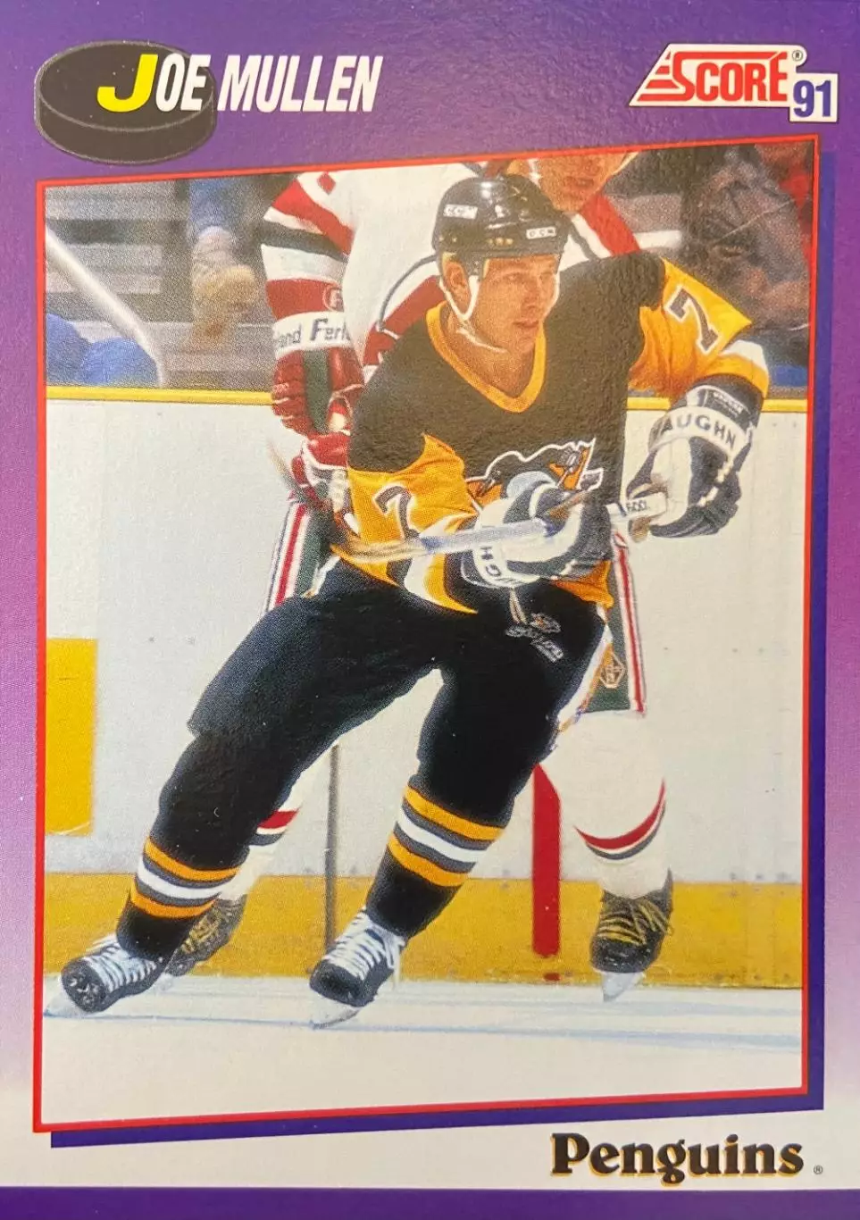 Хоккей. Карточка Joe Mullen-Джо Маллен Pittsburgh Penguins-Питтсбург НХЛ/NHL