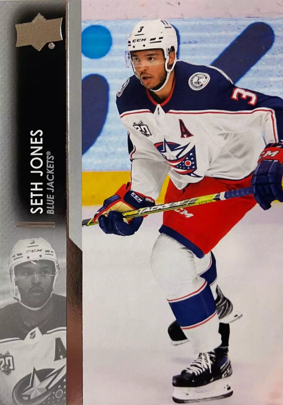 Хоккей. Карточка Seth Jones - Сет Джонс Columbus Blue Jackets - Коламбус НХЛ/NHL