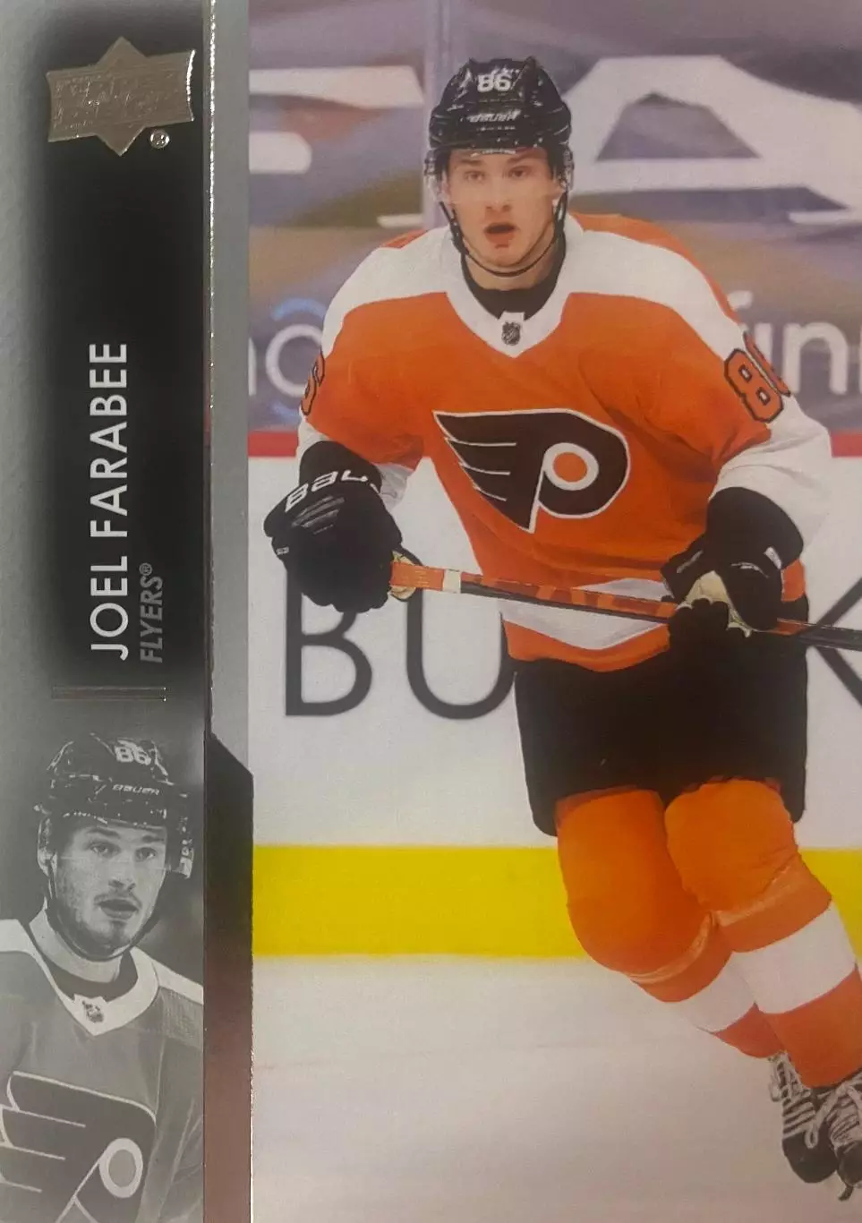 Хоккей. Карточка Joel Farabee-Джоэл Фараби Philadelphia-Flyers - Флайерз НХЛ/NHL