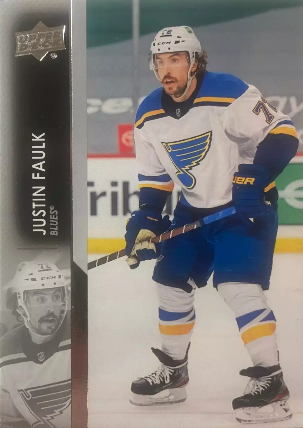 Хоккей Карточка Justin Faulk-Джастин Фолк St. Louis Blues-Сент-Луис Блюз NHL/НХЛ