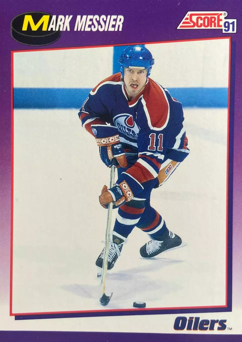 Хоккей Карточка Mark Messier-Марк Мессье Edmonton Oilers-Эдмонтон Ойлерз НХЛ-NHL