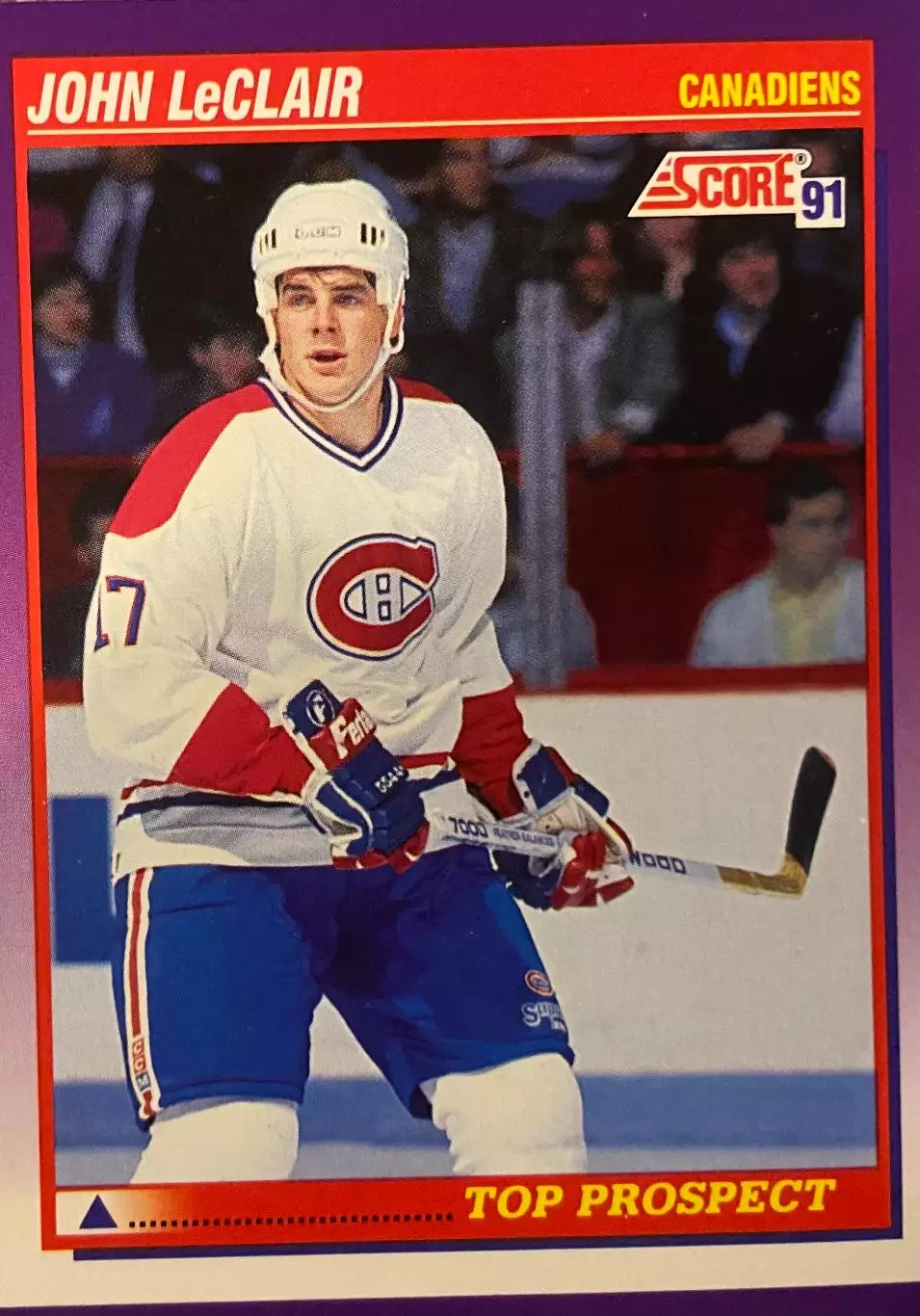 Хоккей. Карточка John LeClair-Джон Леклер Montreal Canadiens- Монреаль НХЛ/NHL