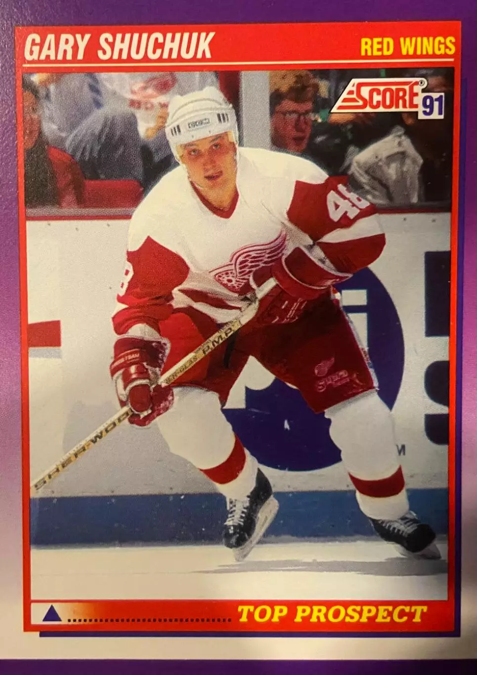 Хоккей. Карточка Gary Shuchuk - Гэри Шучак Detroit Red Wings - Детройт НХЛ/NHL