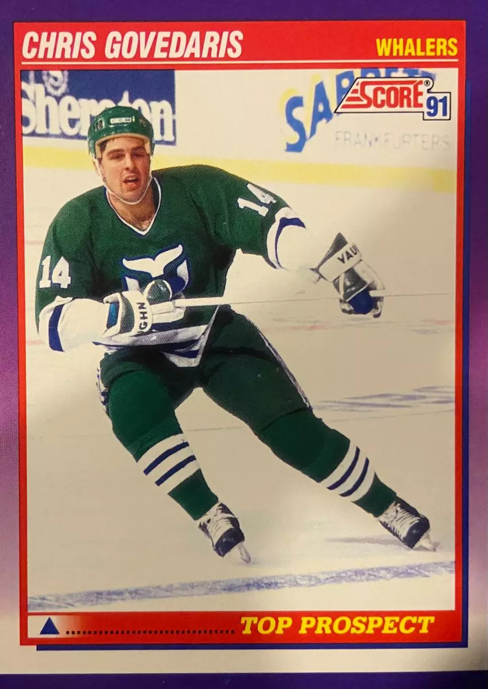 Карточка Chris Govedaris - Крис Говедарис Hartford Whalers - Хартфорд НХЛ/NHL