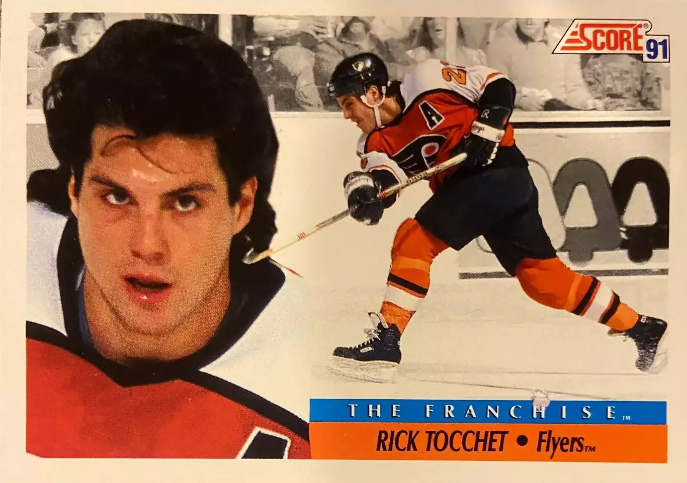 Хоккей. Карточка Rick Tocchet-Рик Токкет Philadelphia Flyers-Филадельфия НХЛ-NHL