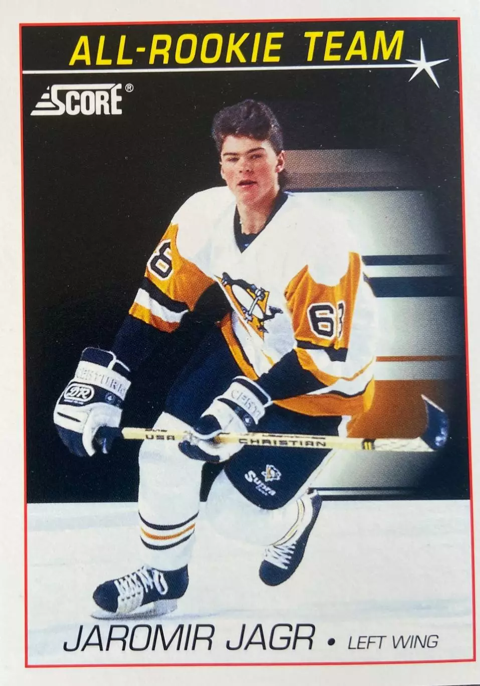 Хоккей. Карточка Яромир Ягр Pittsburgh Penguins/Питтсбург, Авангард НХЛ/NHL/КХЛ