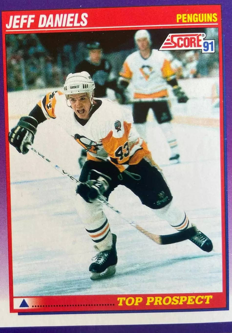 Хоккей Карточка Jeff Daniels-Джефф Дэниелс Pittsburgh Penguins-Питтсбург НХЛ/NHL