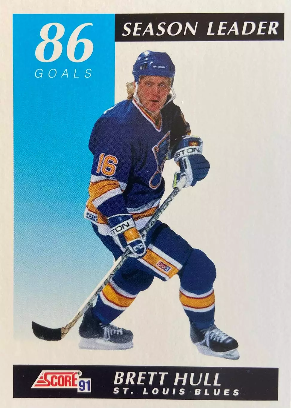 Хоккей. Карточка Brett Hull-Бретт Халл St. Louis Blues - Сент-Луис Блюз НХЛ NHL