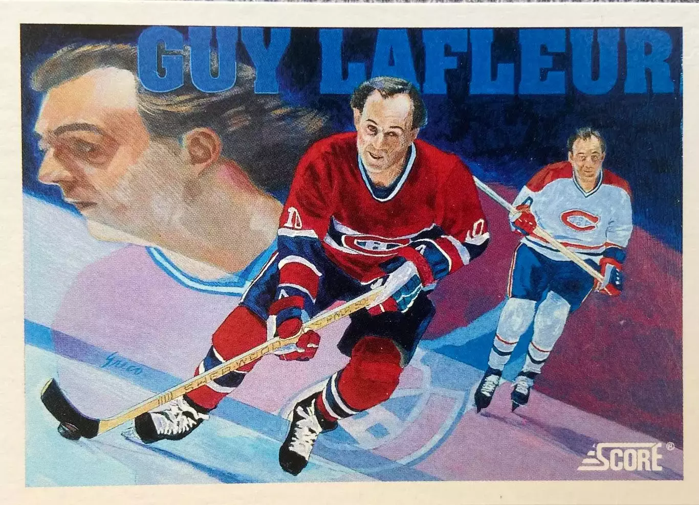 Хоккей. Карточка Guy Lafleur - Ги Лафлер Montreal Canadiens - Монреаль НХЛ/NHL