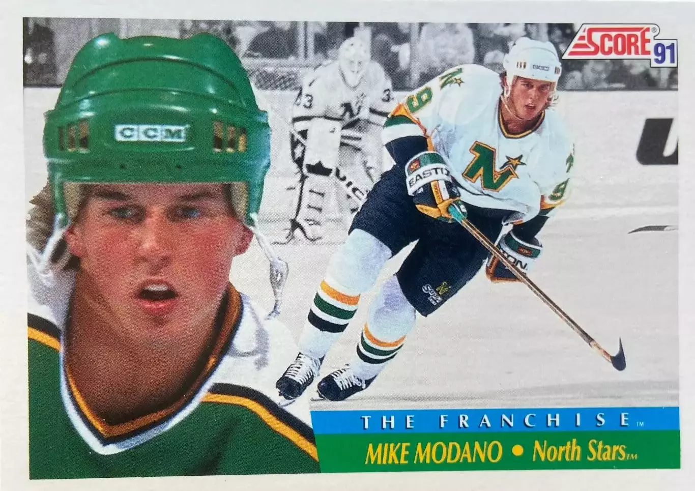 Хоккей. Карточка Mike Modano-Майк Модано Minnesota North Stars-Миннесота НХЛ NHL