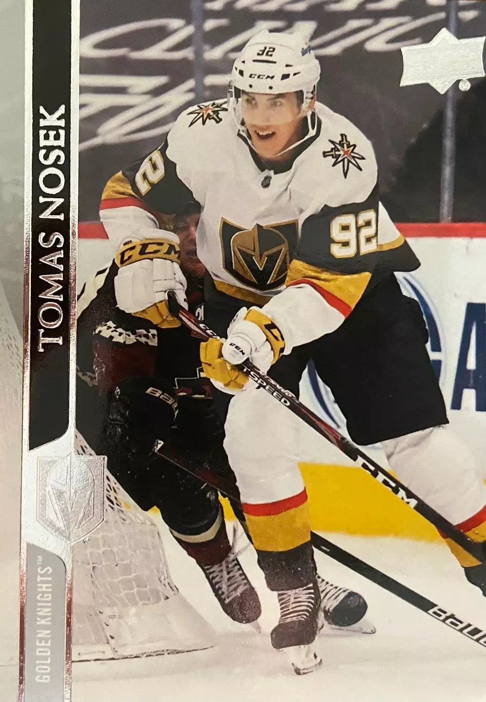 Хоккей. Карточка Tomas Nosek - Томаш Носек Vegas Golden Knights - Вегас НХЛ/NHL