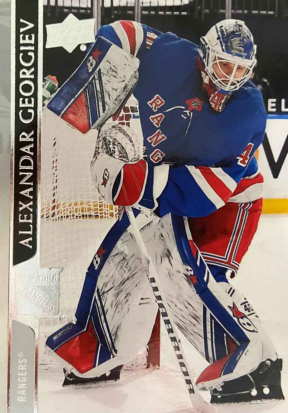 Хоккей. Карточка Александр Георгиев New York Rangers-Рейнджерс, Спартак НХЛ/NHL