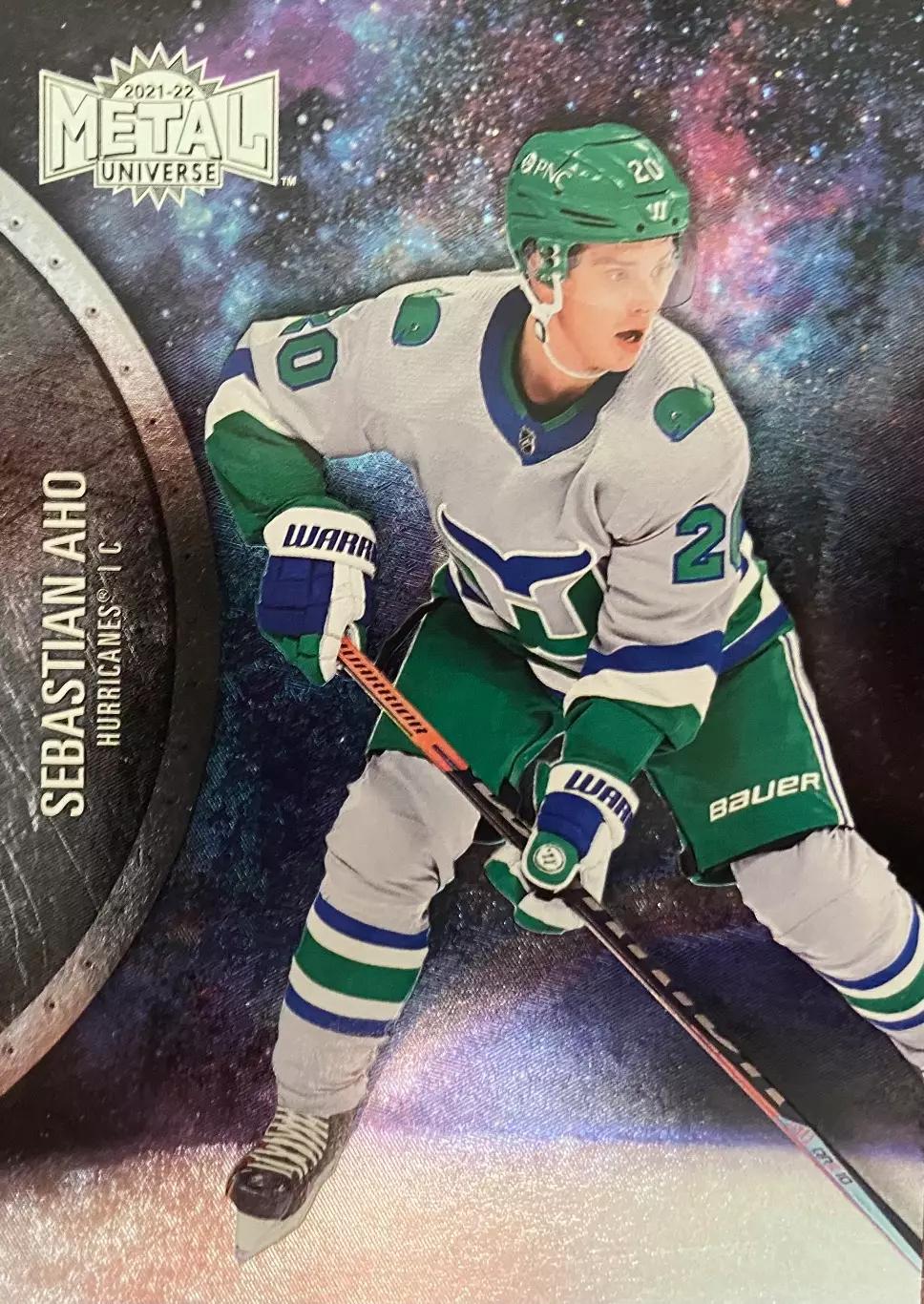 Хоккей Карточка Sebastian Aho-Себастьян Ахо Carolina Hurricanes/Каролина НХЛ NHL