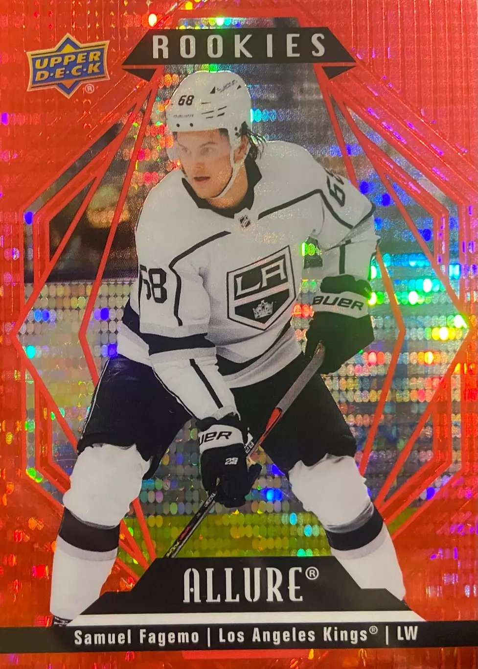 Карточка Samuel Fagemo - Самуэль Фагемо Los Angeles Kings - Лос-Анджелес НХЛ/NHL