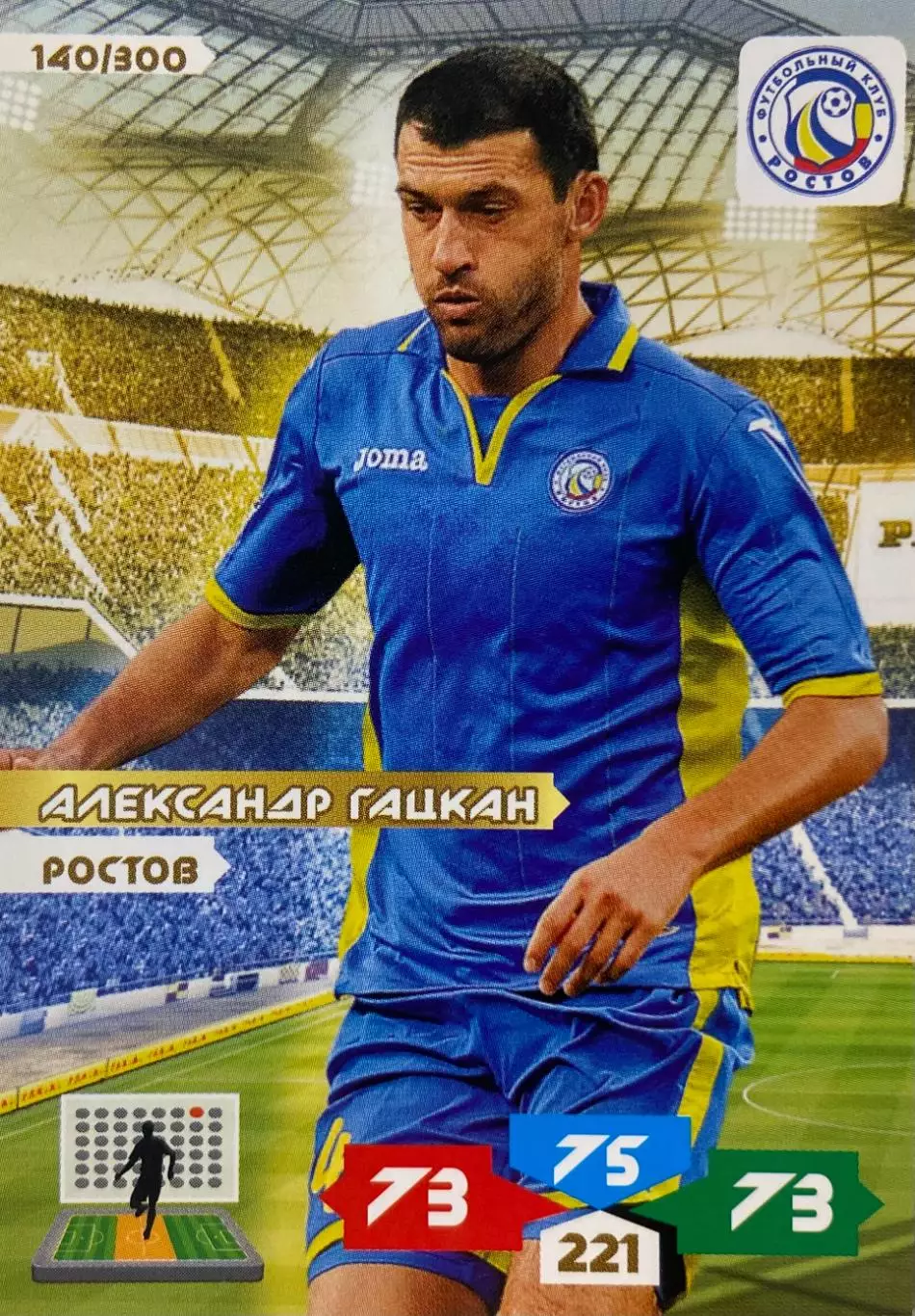 Футбол. Карточка Александр Гацкан (Ростов, Крылья Советов, Рубин) Panini РФПЛ