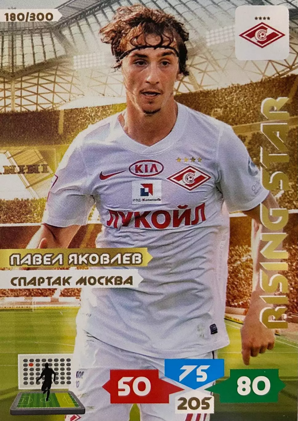 Футбол Карточка Павел Яковлев Спартак Москва, Крылья Советов, Факел Panini РФПЛ