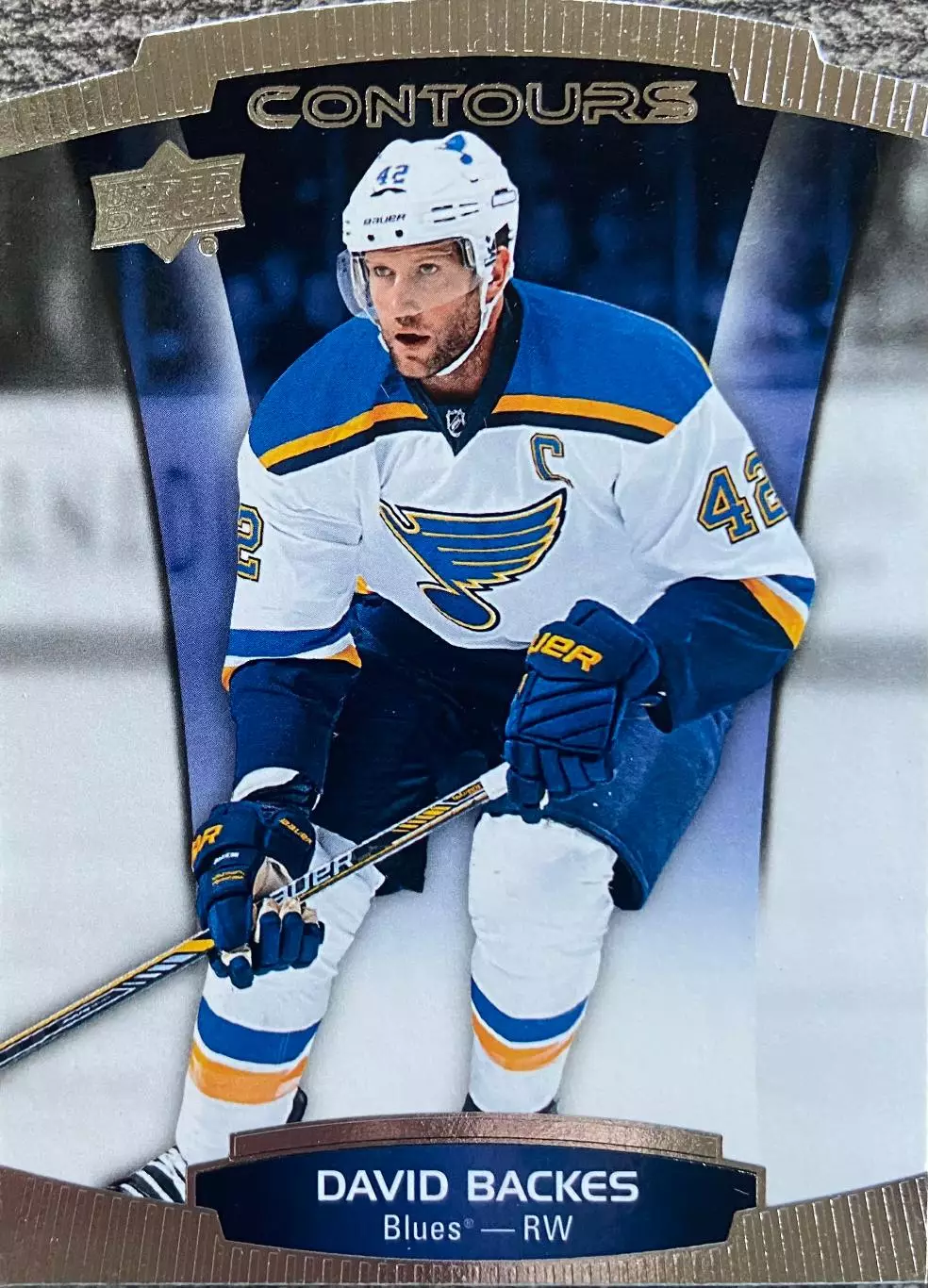 Хоккей/ Карточка David Backes-Дэвид Бэкес St. Louis Blues/Сент-Луис Блюз NHL/НХЛ
