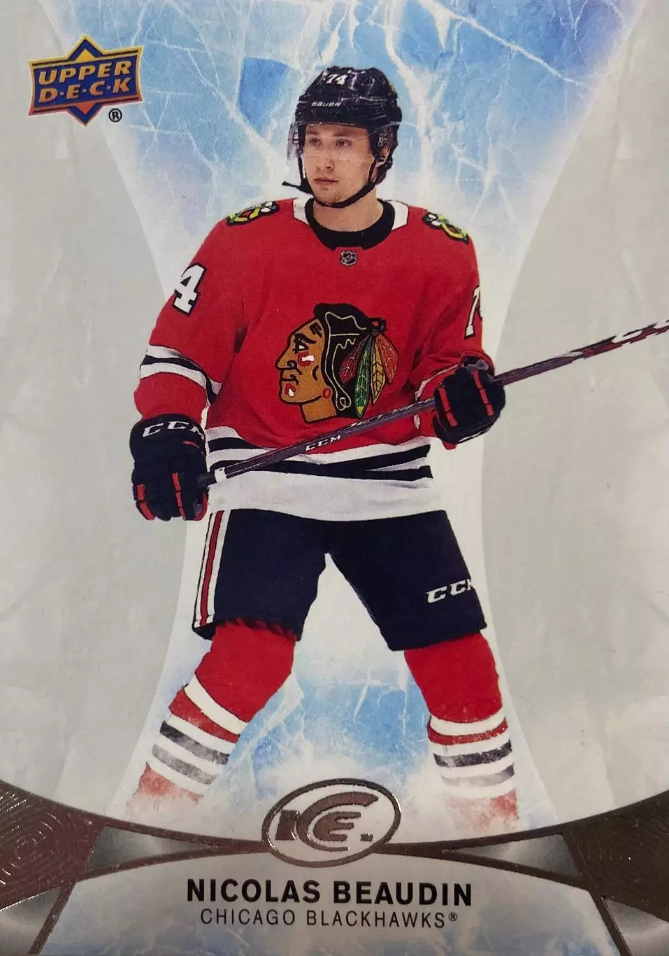 Хоккей Карточка Nicolas Beaudin-Николас Боуден Chicago Blackhawks/Чикаго НХЛ/NHL