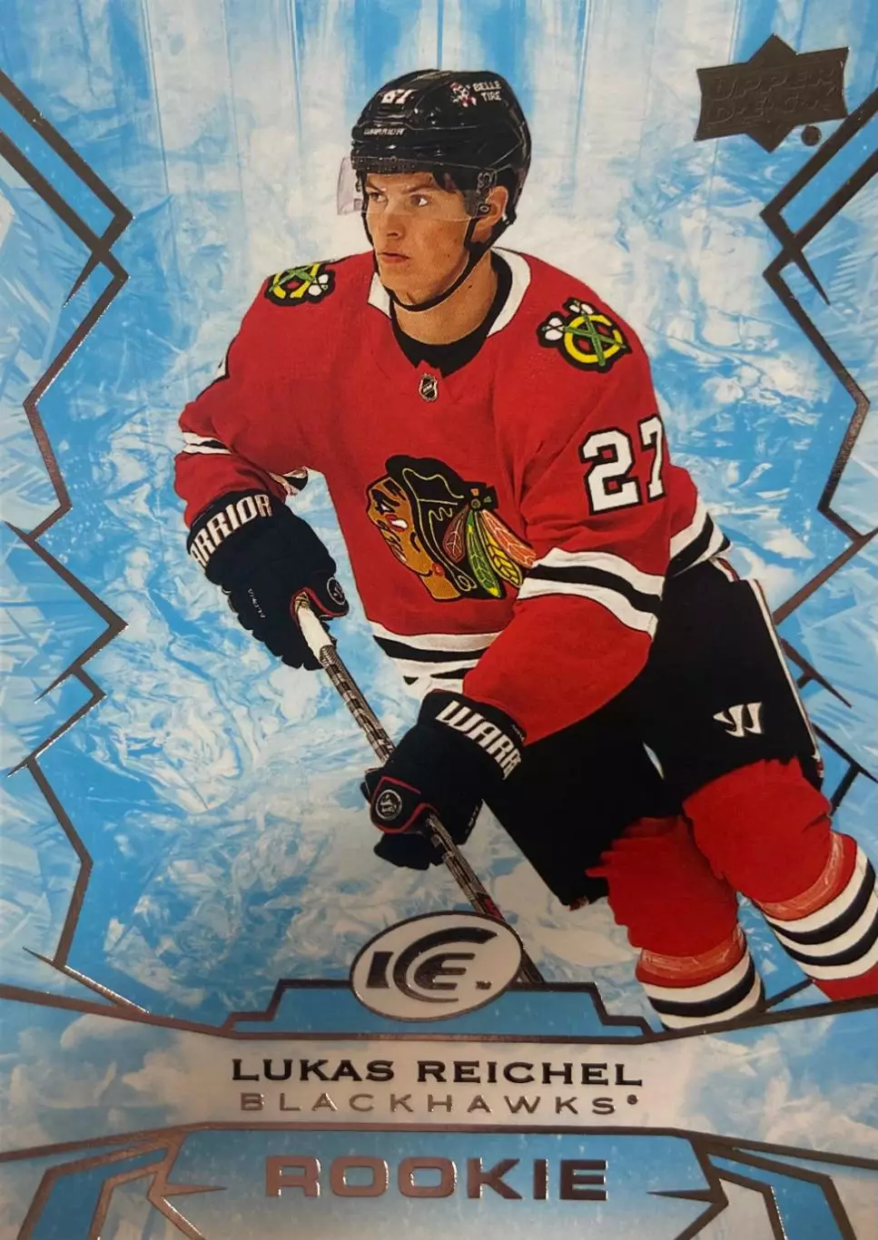 Хоккей. Карточка Lukas Reichel-Лукас Райхель Chicago Blackhawks - Чикаго НХЛ/NHL