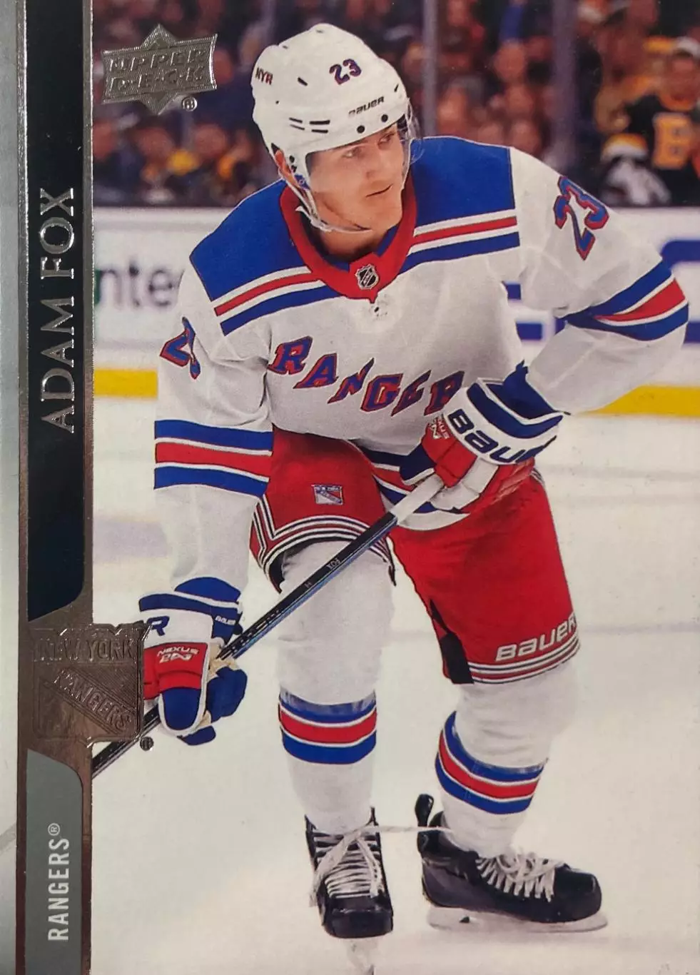 Хоккей Карточка Adam Fox - Адам Фокс New York Rangers/Нью-Йорк Рейнджерс НХЛ/NHL