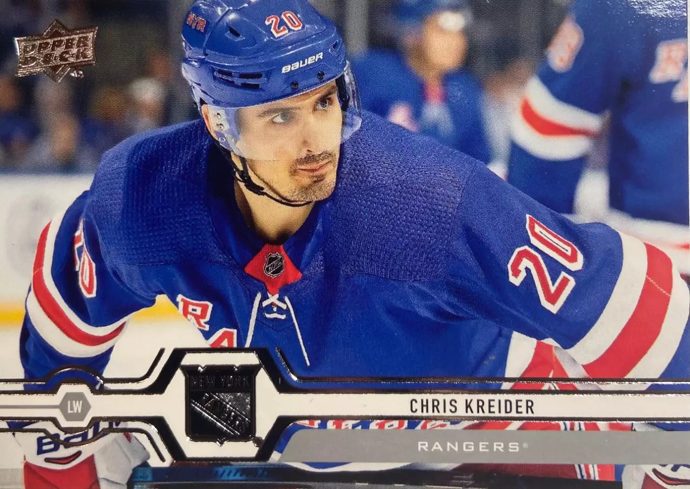 Хоккей. Карточка Chris Kreider-Крис Крайдер New York Rangers - Рейнджерс НХЛ NHL
