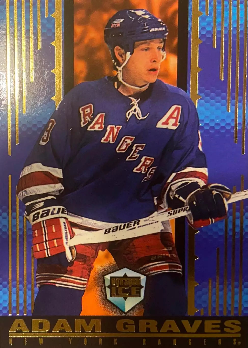 Хоккей. Карточка Adam Graves - Адам Грэйвз New York Rangers-Рейнджерс НХЛ NHL