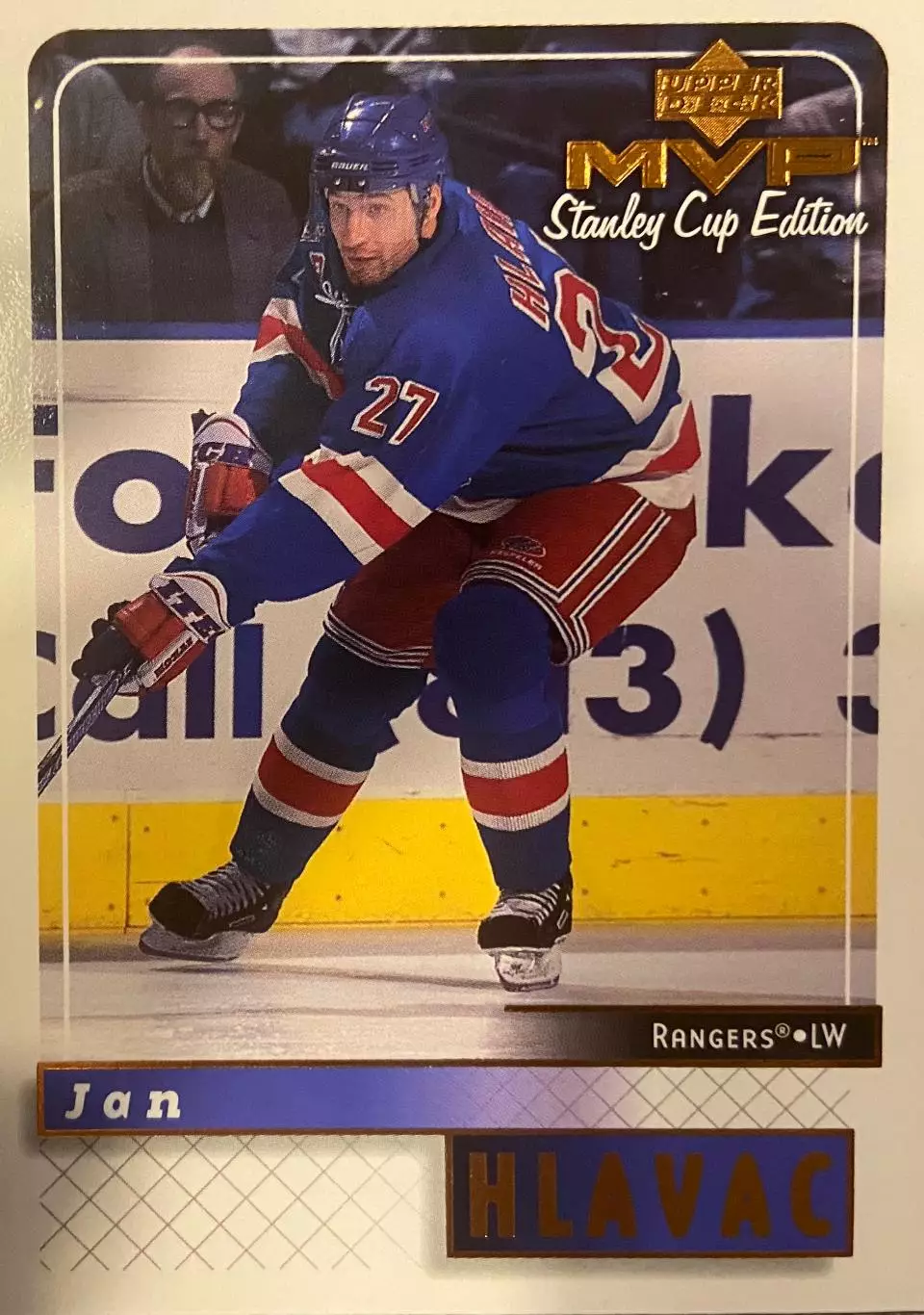 Хоккей Карточка Jan Hlavac-Ян Главач New York Rangers-Нью-Йорк Рейнджерс НХЛ/NHL