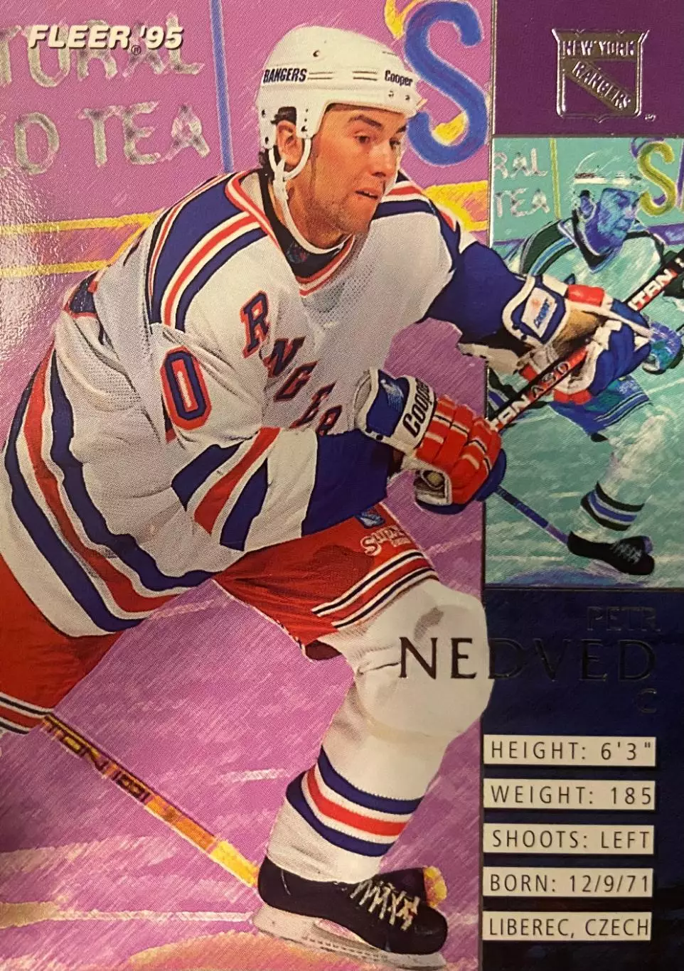 Хоккей. Карточка Petr Nedved - Петр Недвед New York Rangers - Рейнджерс НХЛ/NHL