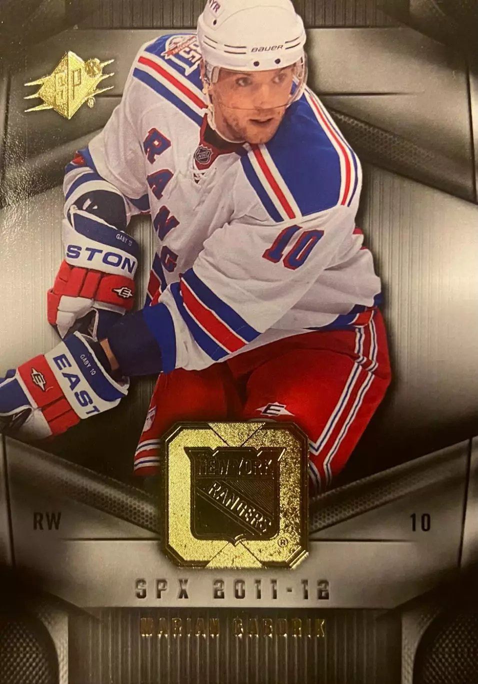 Хоккей. Карточка Marian Gaborik/Мариан Габорик New York Rangers/Нью-Йорк НХЛ/NHL