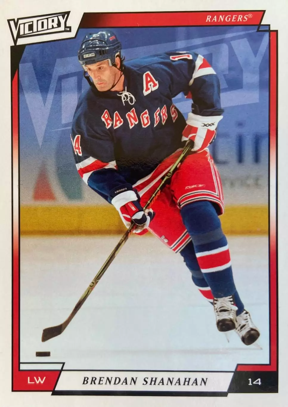 Карточка Brendan Shanahan-Брендан Шэнахэн New York Rangers / Рейнджерс НХЛ/NHL