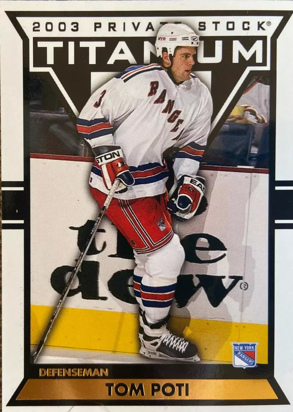 Хоккей. Карточка Tom Poti-Том Поти New York Rangers / Нью-Йорк Рейнджерс НХЛ/NHL