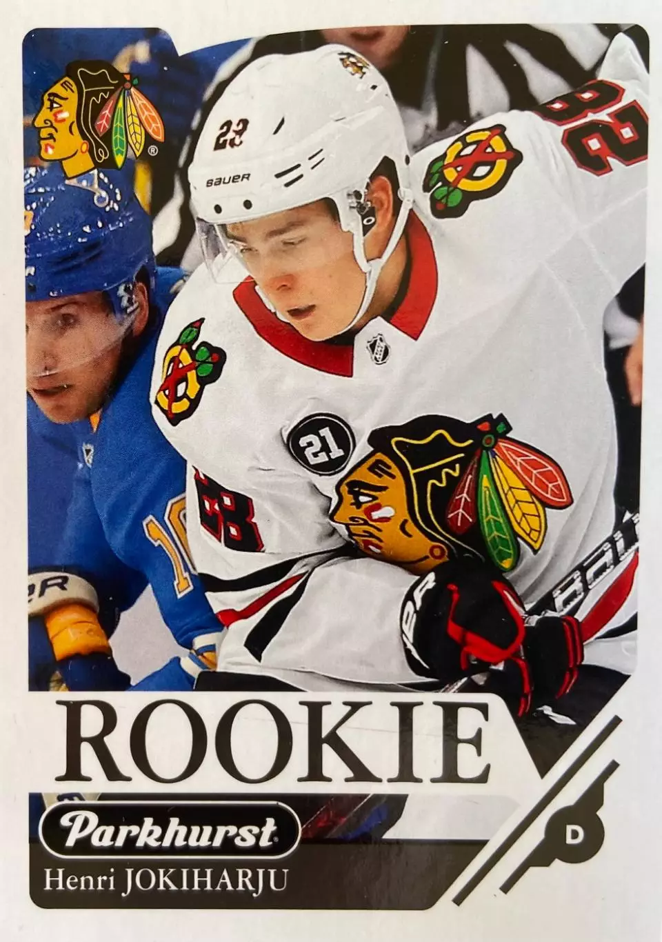 Карточка Henri Jokiharju/Хенри Йокихарью Chicago Blackhawks-Чикаго НХЛ/NHL