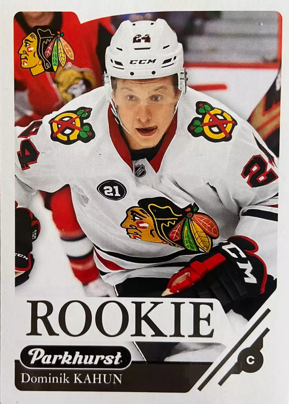 Хоккей. Карточка Dominik Kahun - Доминик Кахун Chicago Blackhawks-Чикаго НХЛ/NHL