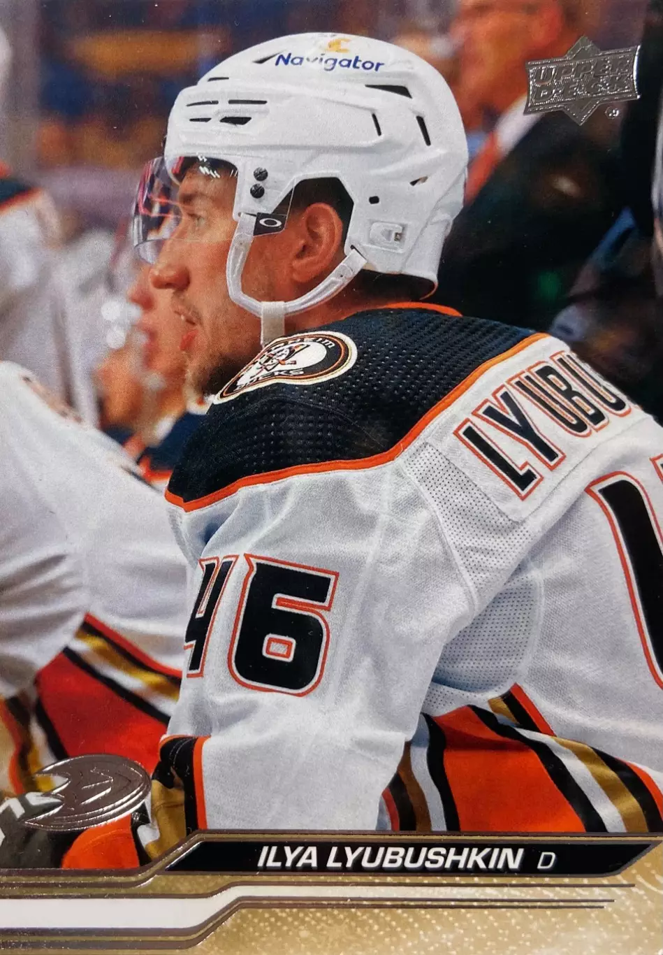 Хоккей. Карточка Илья Любушкин Anaheim Ducks/Анахайм Дакс, Локомотив НХЛ/NHL/КХЛ