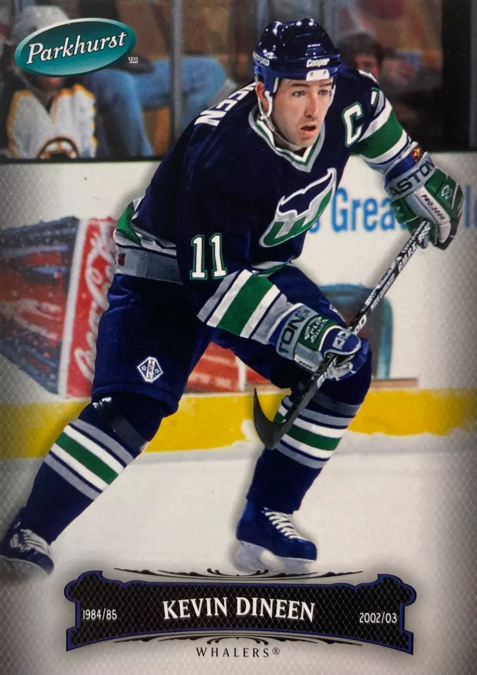 Хоккей. Карточка Kevin Dineen - Кевин Дайнин Hartford Whalers - Хартфорд НХЛ/NHL