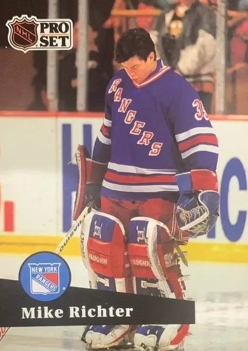 Хоккей. Карточка Mike Richter - Майк Рихтер New York Rangers - Нью-Йорк НХЛ/NHL