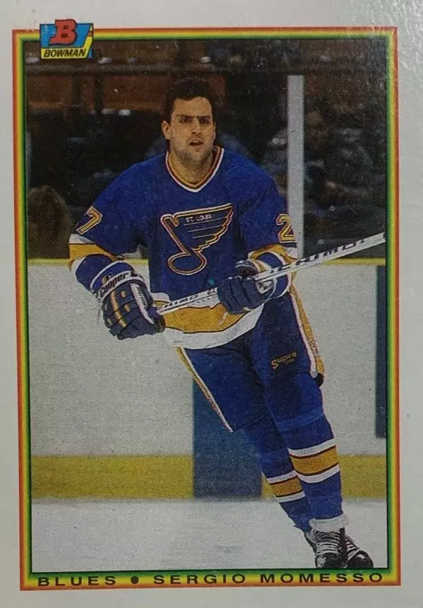 Хоккей Карточка Sergio Momesso-Серджио Момессо St. Louis Blues-Сент-Луис НХЛ/NHL