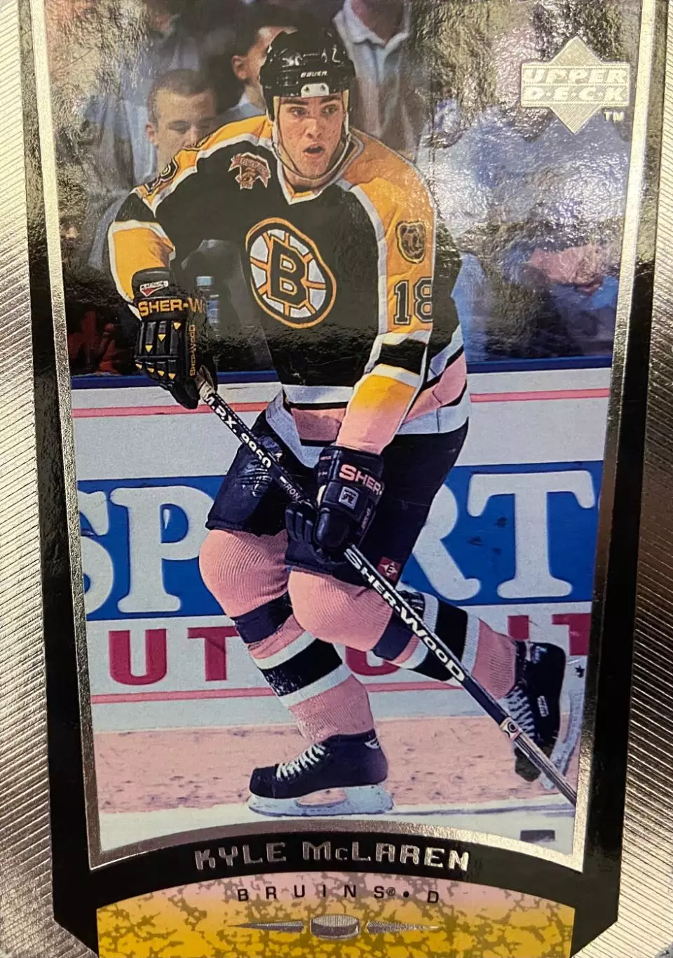 Хоккей. Карточка Kyle McLaren-Кайл Макларен Boston Bruins-Бостон Брюинз НХЛ/NHL
